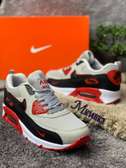 Nike Air Max 90 Grey/Black/Red Sneaker Training Shoes