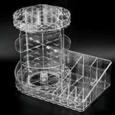 Diamond pattern desktop transparent acrylic storage box