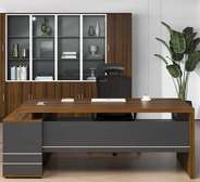 Office Desk; 1600MM L-Shaped Office Desk in Tabaka