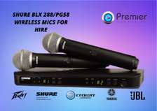 shure wireless microphone  for hire