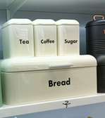 Bread Bin with Three Canister Set