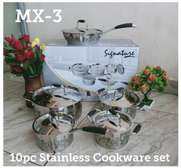 10pcs stainless steel cookware