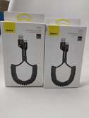 Baseus Fish-eye Spring Data Cable USB For Type-C 2A 1M Black