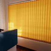 yellow vertical blinds