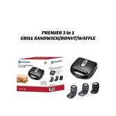 Premier 3-in-1 Grill Sandwich Donut Waffle Maker