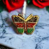 Kenya Flag Butterfly Lapel Pinbadge