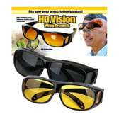 2Pcs HD Vision Wraparound Day & Night Vision Driving Glasses