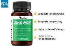 Vitedox Lungwort Supplement Capsules