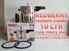 10-litre non-explosive Aluminium redberry pressure cooker
