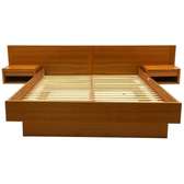 Floating Solid Wooden Bed
