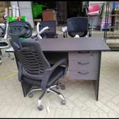 High office chair and laptop desk