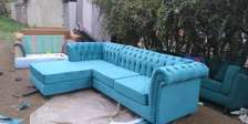 L shaped Chesterfield sofa