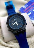 G-Shock High Quality GA-2100 Men Black Blue Wrist Watch
