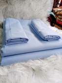 6 by 6 plain blue bedsheets
