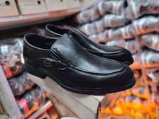 Empire Design Leather Official Shoes Men Black Slipon Shoes