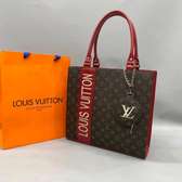 2 Pc Leather Designer LV Handbag