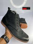 Black Clarks Leather Boots