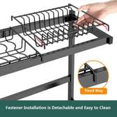 Double layer over sink rack