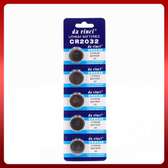CR2032 Lithium cell coin battery. [5 pack]