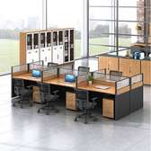 6 Way Modular Staff Office Workstation Table