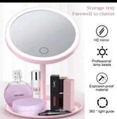 Led make up mirror storage tray