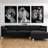 3 piece Lion wall hanging decor