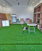 Quality artificial green grass carpet.