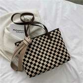♦️ *Women's plaid leather handbags