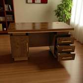 Office Desk: 140cm Compact Executive Office Modern Desk