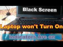 LAPTOP ON BUT SCREEN BLACK / NO DISPLAY REPAIRS