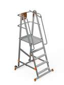 ALUMINIUM FOLDABLE WHEELED PLATFORM LADDER FOR SALE