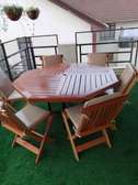 Outdoor Dining Table Set : Dining Table + Chairs + Cushions