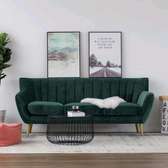 Modern dark green three seater sofa set