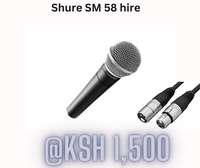 Shure SM58 wired mics for hire