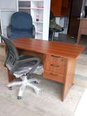 Home office table with a chair