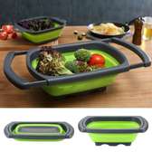 Collapsible over the sink collander