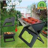 Heavy portable barbecue charcoal grill X type