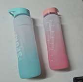 800ml sport motivional water bottle  with straw