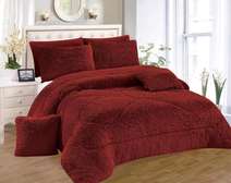 *👆👆👆👆👆👆6pc Luxury Designs Velvet plush Fluffy Duvet set*