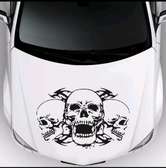 3 skull Car Hood sticker