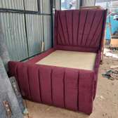 4 by 6 maroon modern chester bed