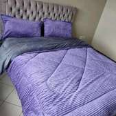 Purple velvet duvet