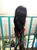 Tpart frontal semi human body wig