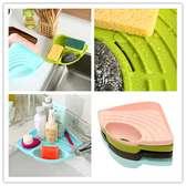 Sink top triangle silicon pad organizer