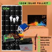 100w solar fullkit with tv 24"
