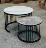 Pure marble nesting tables