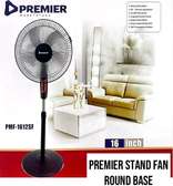Premier stand fan with round base