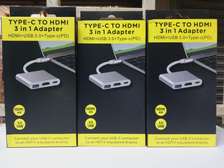 (3-in-1 Adapter) Type-c To HDMI / USB3.0 / Power Delivery