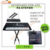 Psr493 keyboard PA system
