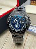 Edifice Casio Original WR 100M Men Metal Wrist Watch Blue